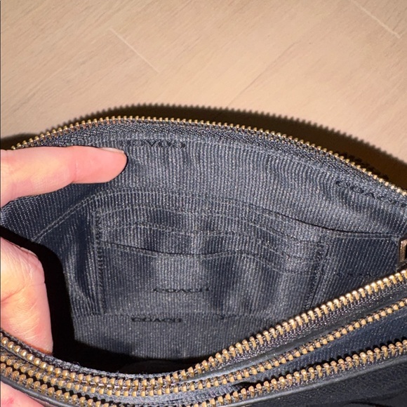 Coach Black Leather Two Pocket Crossbody - Picture 8 of 8